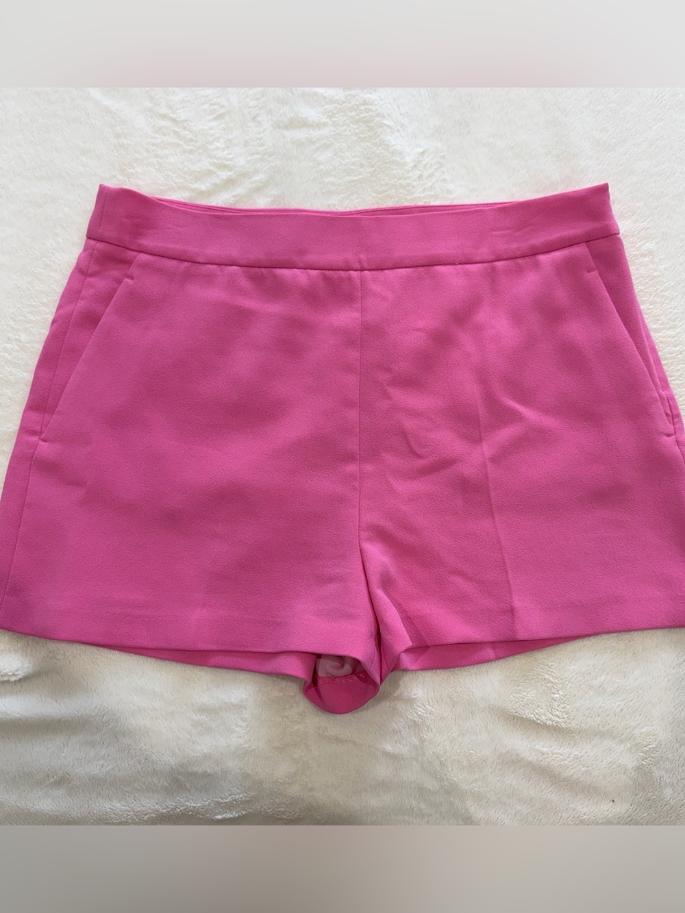 Zara Hot Pink High Waist Women's Shorts